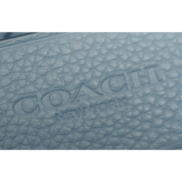 Coach 57125 Edie Turnlock Chambray Blue Triple Compartment Shoulder Bag - Picture 13 of 16